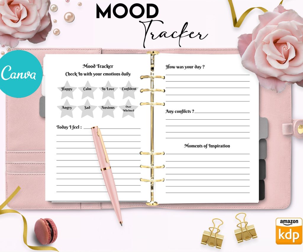 Dream Journal 7 Editable Canva Templates for Journal, Canva dream logbook editable interior 6×9″ low content book canva_dream_journal