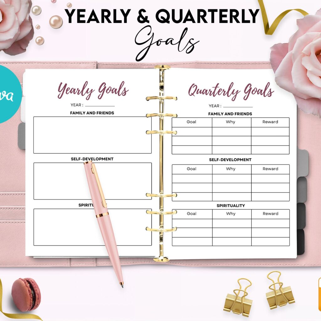 Manifestation Dream life Journal 8.5×11″ Canva Editable 60 Templates, Canva editable interior workbook, digital and printable. canva_Planner