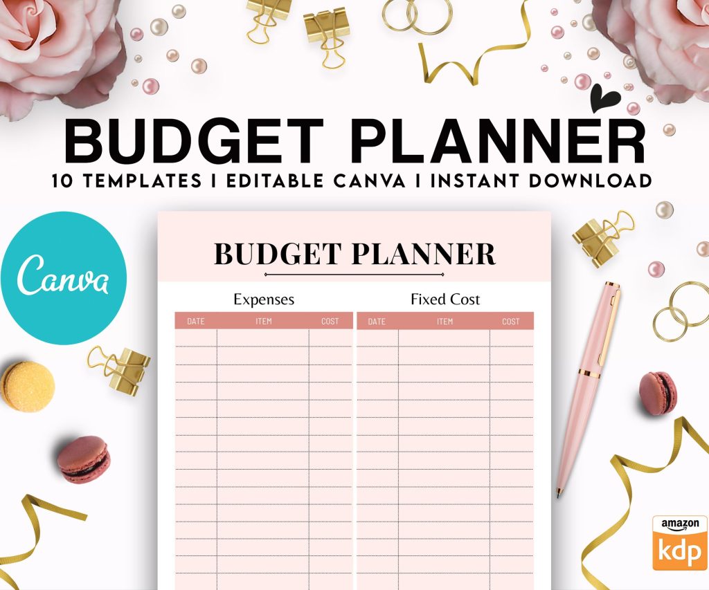 Canva Daily Weekly Monthly Planner 10 Templates for Journal, Canva Planner editable interiors Bundle COMMERCIAL USE Canva editable