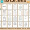 Self-Care Journal Self-care self love wellness, guided journal With Prompts 63 Editable Templates, 8.5×11″ Canva Planner editable interiors Bundle COMMERCIAL Use guided journal