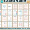 Small Business Planner Business Planner journal 33 Editable Templates, 8.5×11″ Canva Planner editable interiors Bundle COMMERCIAL Use business planner
