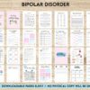 Bipolar and Anxiety Bipolar Disorder Therapy Journal: Mental Health, Depression, Anxiety, Mood Swings, Manic, Depressive, Canva Editable Templates, interior addiction