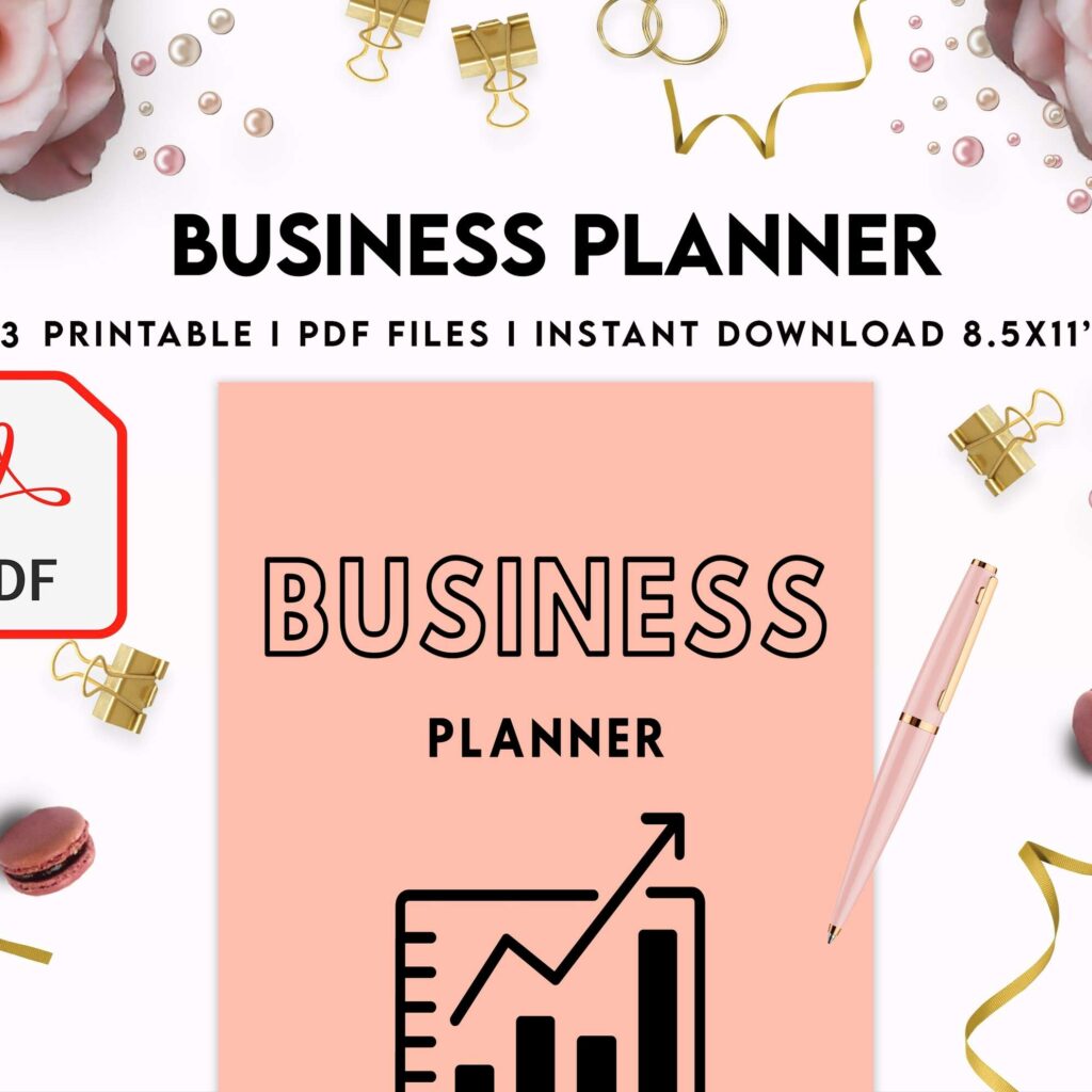 Business Planner, Small Business Plan, Online Business planner, Business Planner Sheets, PDF Printable, 8,5×11″ A4 size