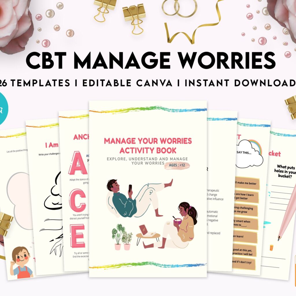 CBT activities for kids ages 8-12 CBT worksheets, anxiety relief, therapy resources, therapy worksheets, social anxiety, social psychology, therapy tools, anxiety, therapy anxiety relief