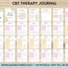 CBT Journal, CBT Worksheet and Planner Bundle, Cognitive Behavioural Therapy, Canva Editable Templates, interior anxiety