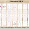 Cleaning Planner, Daily weekly monthly planner, cleaning Checklist, Cleaning tracker, PDF Printable, 8,5×11″ A4 size