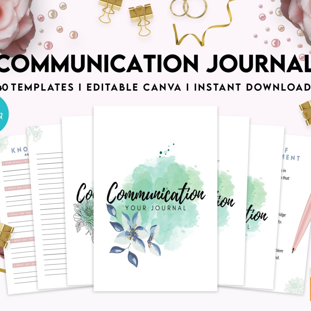 Communication Journal, DBT Interpersonal Effectiveness, Mental Health Editable Templates, Therapy Worksheets, Canva Editable Templates, interior Communication