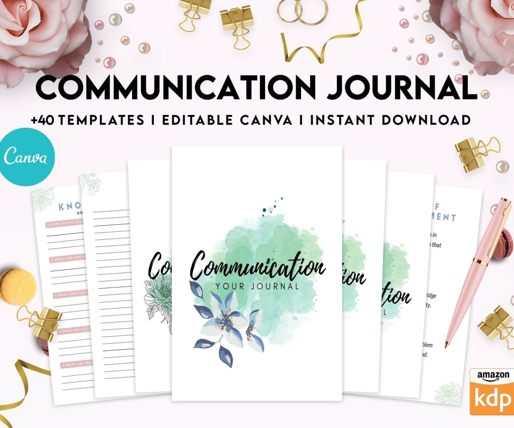 Communication Journal, DBT Interpersonal Effectiveness, Mental Health Editable Templates, Therapy Worksheets, Canva Editable Templates, interior Communication