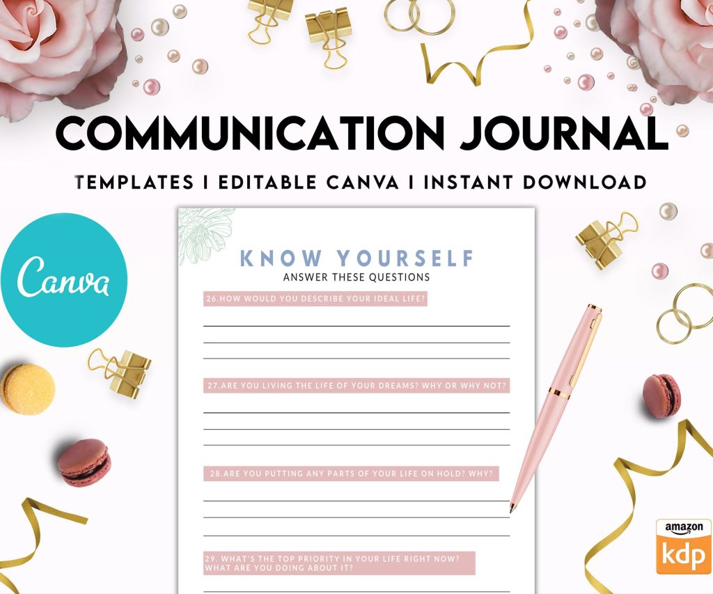 Communication Journal, DBT Interpersonal Effectiveness, Mental Health Editable Templates, Therapy Worksheets, Canva Editable Templates, interior Communication