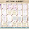 End Of Life Planner Final Wishes Planner What If Emergency Binder Editable Templates Legacy Planner Funeral Planner Estate Planning Organizer, Canva Editable Templates, interior Death Planner