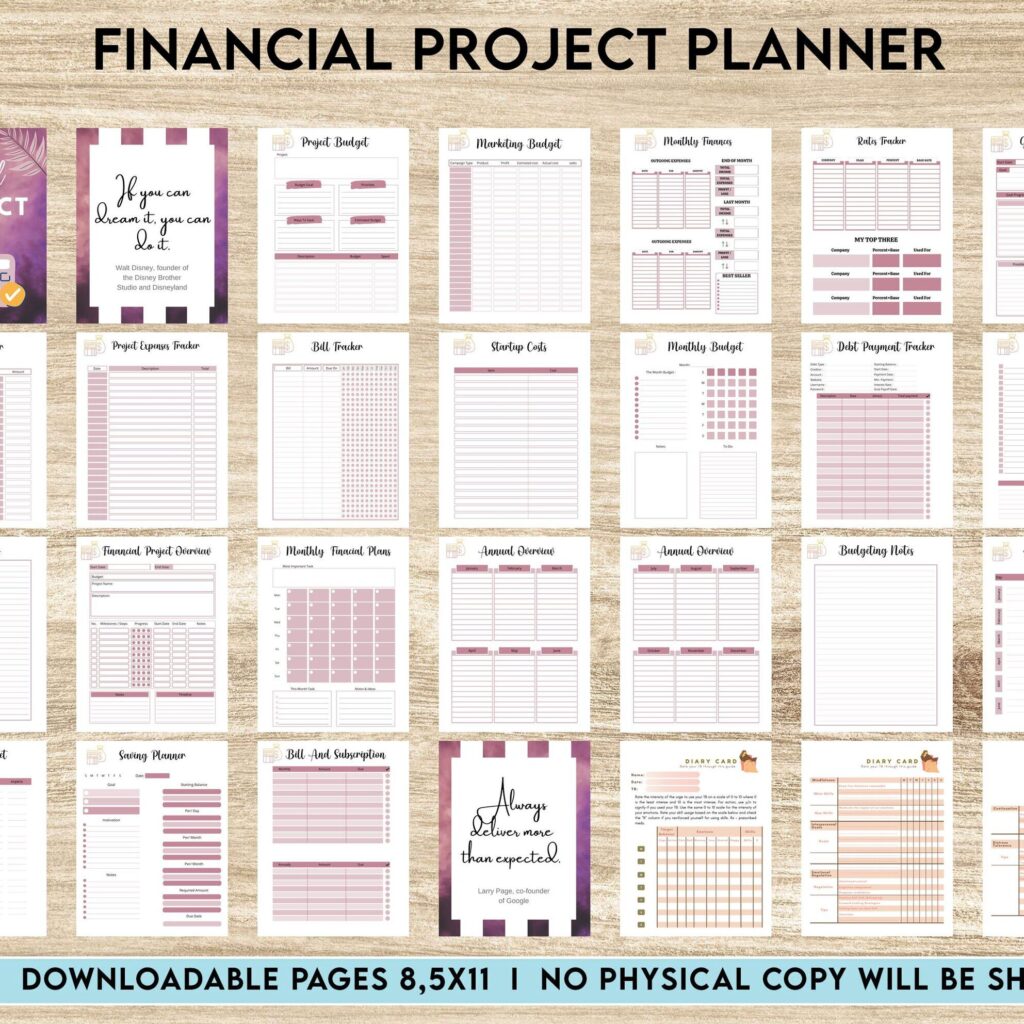 Family Financial Planner Financial Project Planner | Editable Templates Budget Planner| Finance Savings Tracker Binder| Monthly Debt| Bill Tracker| Expenses Tracker, Canva Editable Templates, interior budget dashboard