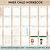 Inner Child Workbook Inner Child Shadow Work, Journal Prompts, Editable Templates Workbook Mental Health, Editable Templates Journal Pages, Canva Editable Templates, interior anxiety