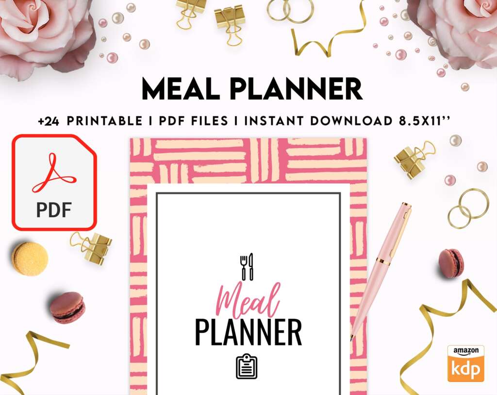 Editable Meal Plan Template, Daily Weekly Monthly Planner, Grocery List ...