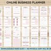 Small Business Planner Online Business Planner, Social media statistics, monthly goal, Product Idea, benchmark, Ads tracker, email planner, canva editable templates, 8,5×11″ A4 size business bundle