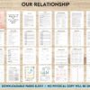 Couples Therapy Journal: Couples Counseling, Marriage, Engaged, Love, Breakup, Relationship, Newlywed, Fiance, Premarital, PDF Printable, 8,5×11″ A4 size