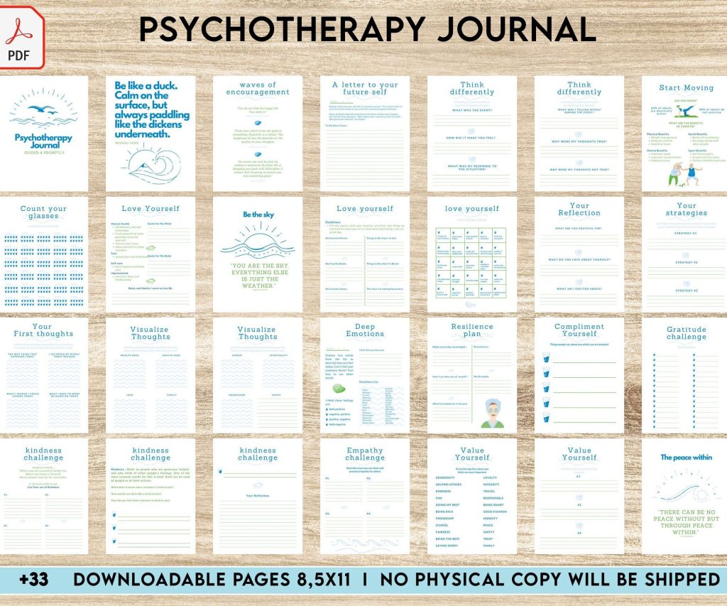 Thought Challenging Worksheet, CBT Therapy, Therapy Journal, Mental Health 8×11 inch pages size, Thought Processing, Cognitive Behavioral Therapy anxiety journal