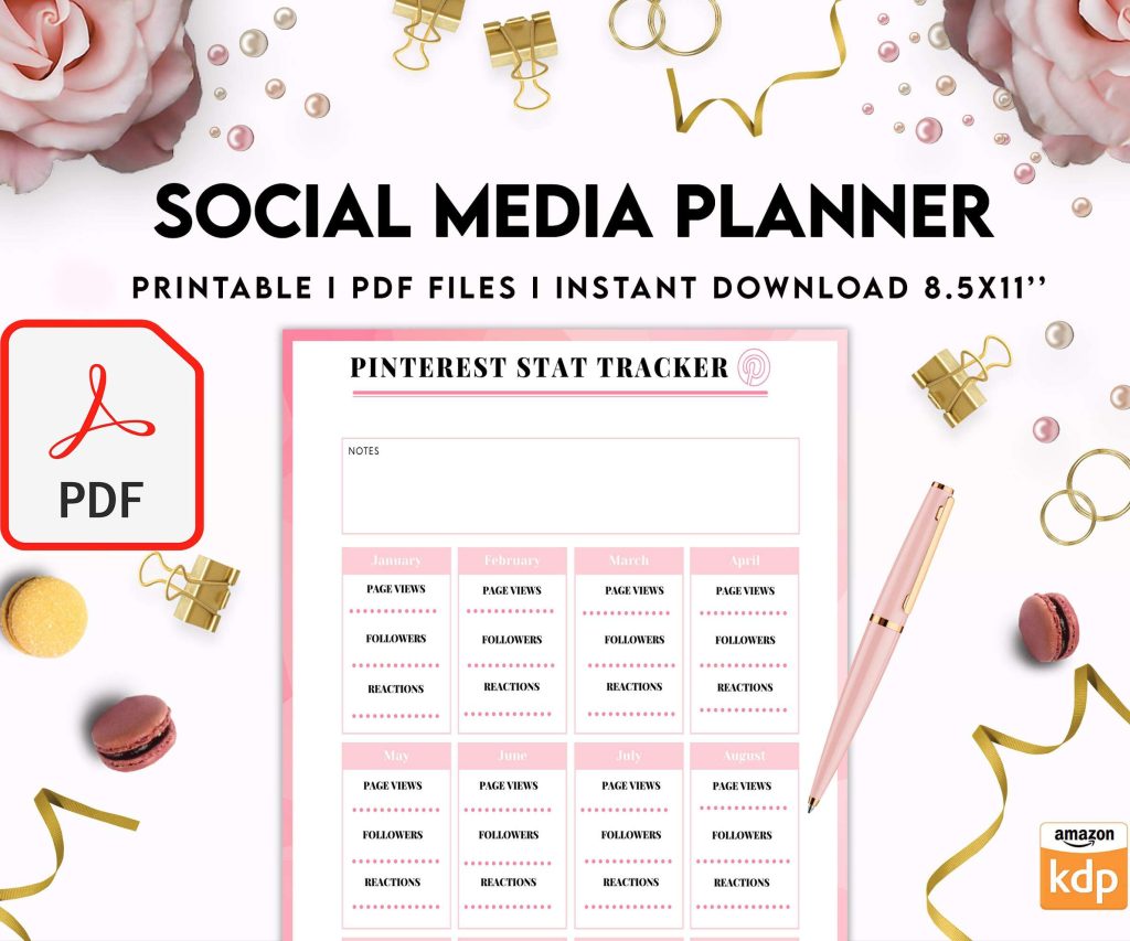 Social media planner, Social media journal, Weekly planner, Post planner, Stories Planner, feed Planner, PDF Printable, 8,5×11″ A4 size