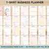 T-shirt Business Starter Kit T-shirt Business Planner Template, T-shirt Order form, Invoice, Tracker Etc. , Canva Editable Templates, interior business invoice