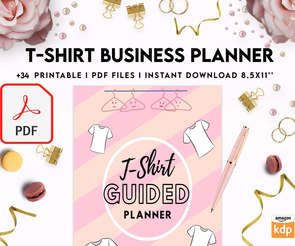 T-shirt Business Planner Template, T-shirt Order form, Invoice, Tracker Etc. , PDF Printable, 8,5×11″ A4 size business invoice