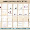 Sample Therapy Progress Notes Progress Notes for Therapists, 8×11 inch pages size therapy worksheets, Client Progress Note Template , Counseling, PDF Printable, 8,5×11″ A4 size