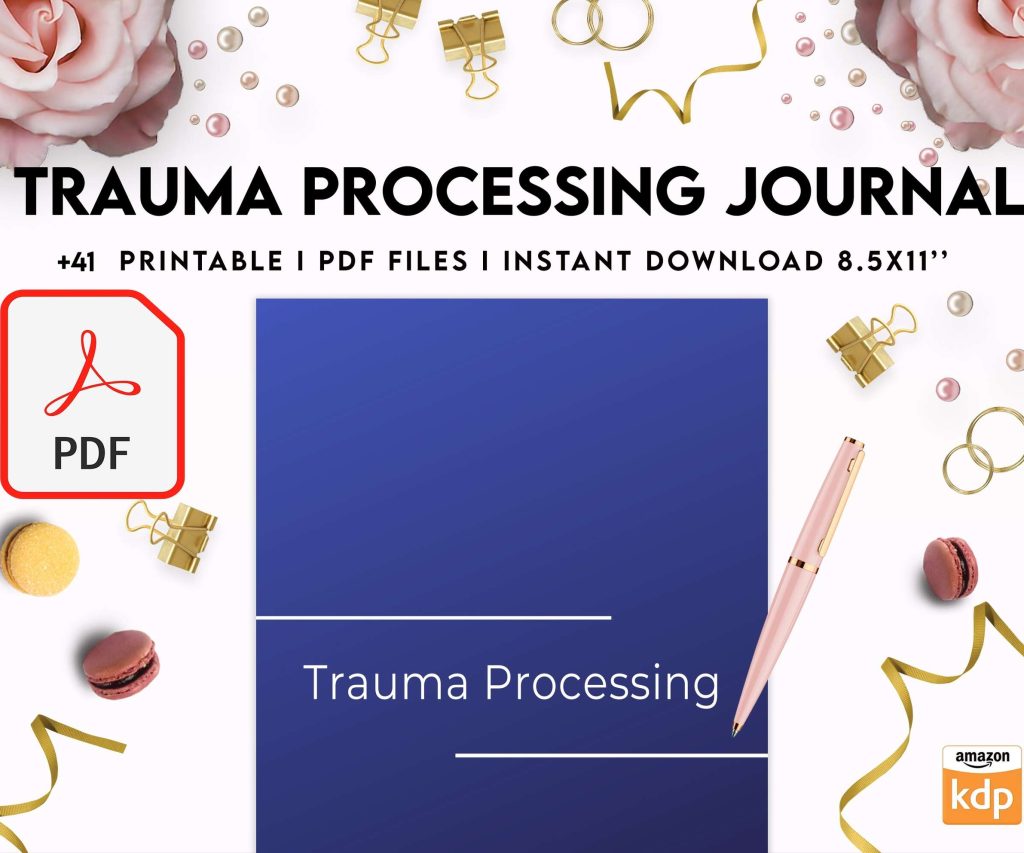 Trauma Processing Journal Pages, daily self care, mental health, emotion list, breakdown worksheets Therapy Journal, Counseling, PDF Printable, 8,5×11″ A4 size
