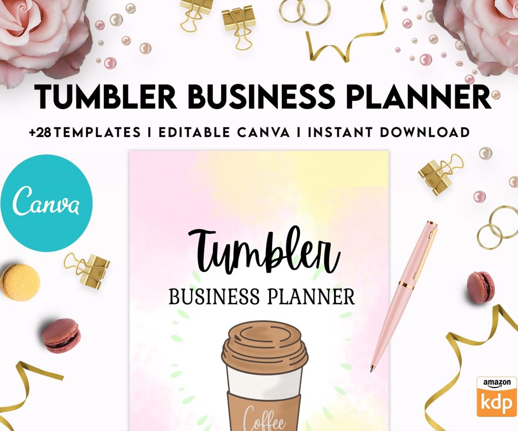 Tumbler Business Planner | Digital Tumbler Order Form | Tumbler Order Form, Canva Editable Templates, interior, Binder journal Craft Order Form