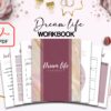 Manifestation Dream life Journal, 8.5×11" 60 Pages, Printable workbook, digital and printable PDF, self-care, wellness, goals,mindset dream_life_journal