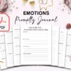 Emotions Promptly Journal 35 Pages, 8.5×11" Printable Planner COMMERCIAL Use Emotions Promptly