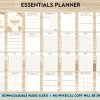 Free Essentials Planner PDF Printable, 8,5×11 inch A4 size, For journal, Notebook, Binder… binder Planner printable