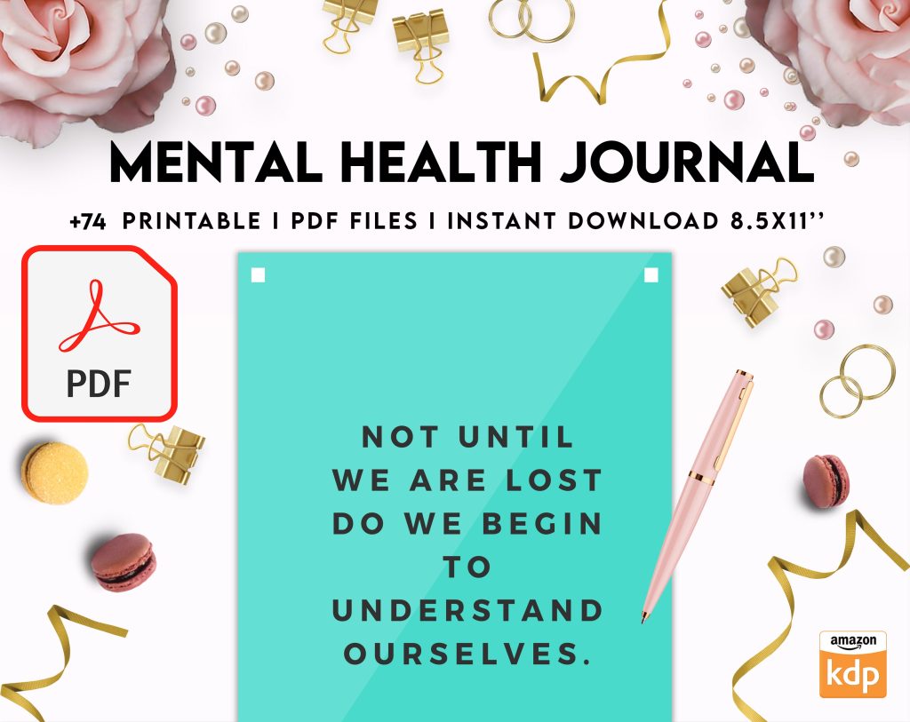 Free Mental Health Journal PDF Printable, 8,5x11 inch A4 size, For ...