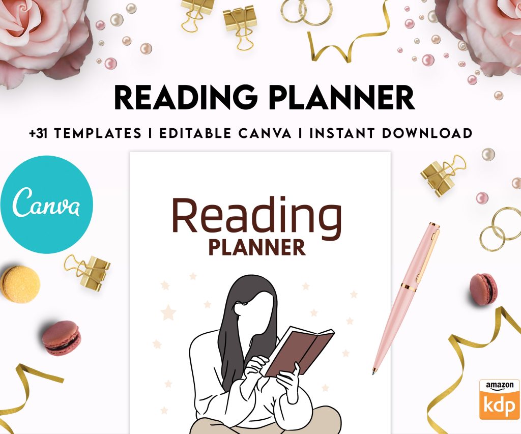 Free Reading Planner PDF Printable, 8,5×11 inch A4 size, For journal, Notebook, Binder… binder Planner printable