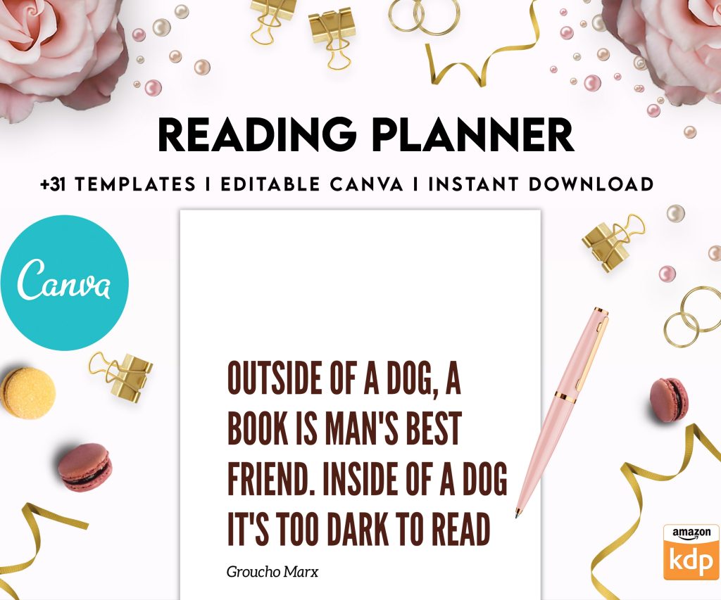 Free Reading Planner PDF Printable, 8,5×11 inch A4 size, For journal, Notebook, Binder… binder Planner printable