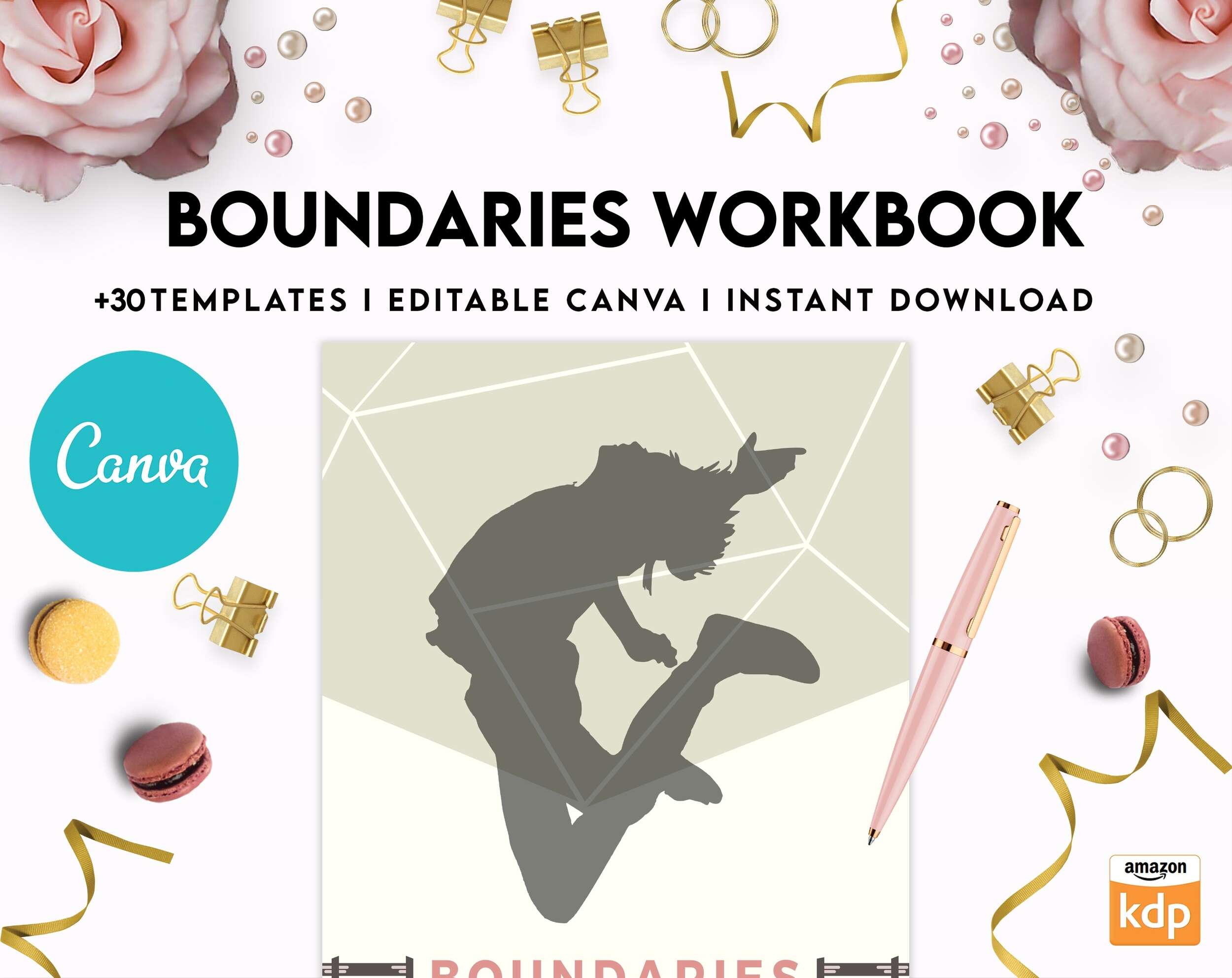 Boundaries workbook, Communicating, Canva Editable Templates