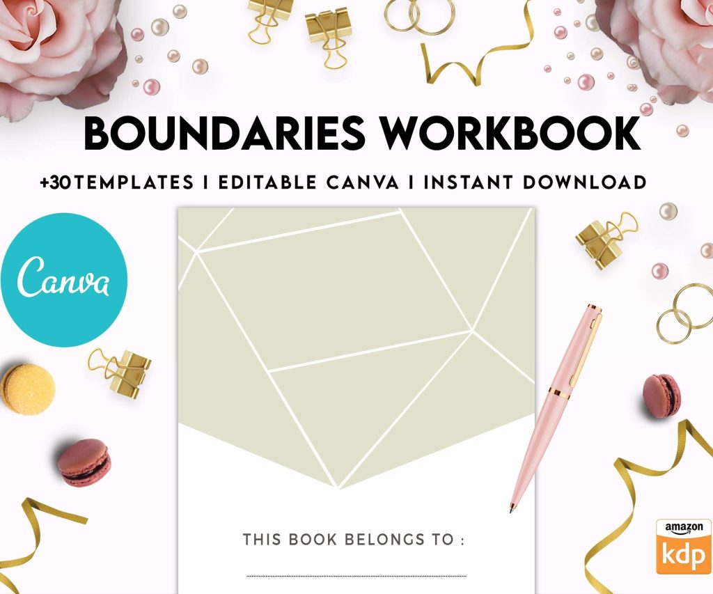 Boundaries workbook, Communicating, Canva Editable Templates
