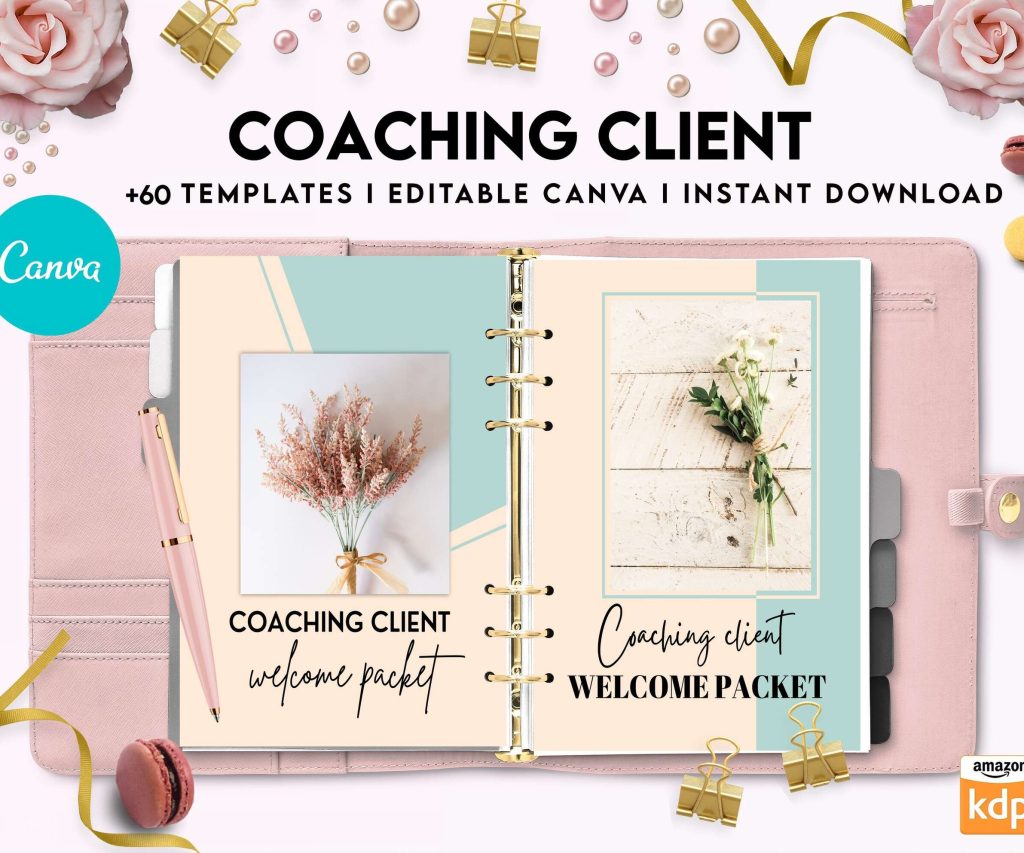 Coaching client welcome packet, client onboarding bundle, life coach guide