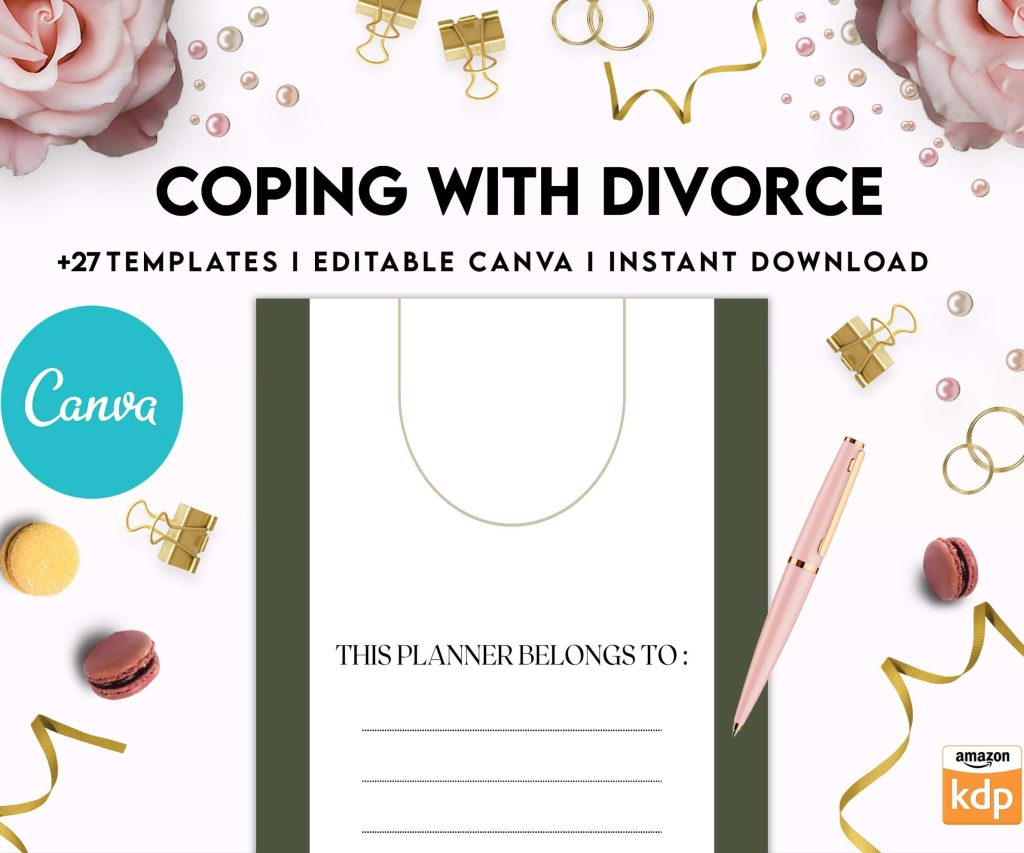 Coping with Divorce for adults, Canva Editable Templates