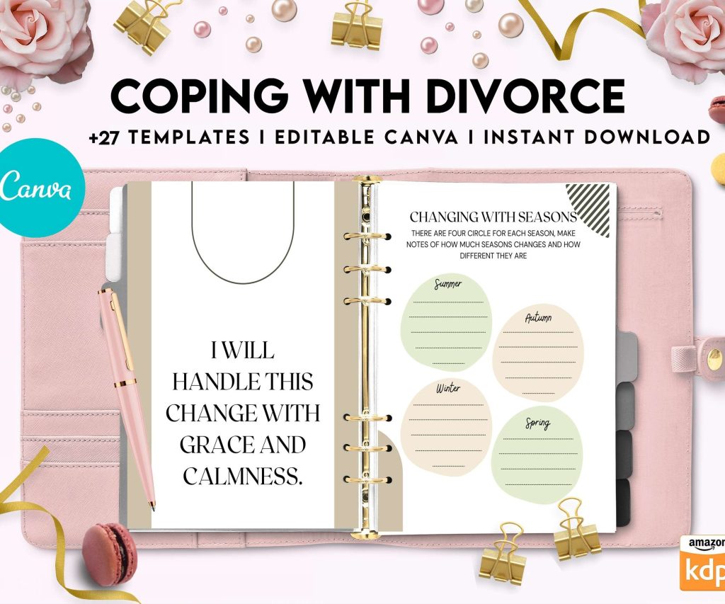 Coping with Divorce for adults, Canva Editable Templates