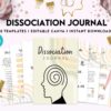 Dissociative Identity Disorder Test Dissociation journal, dissociative disorders, Trauma, stress disorder, ptsd, Canva Editable Templates