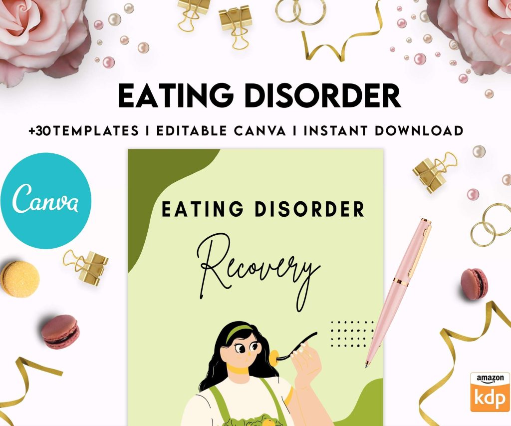 Eating disorder, Anorexia, Bulimia, Canva Editable Templates