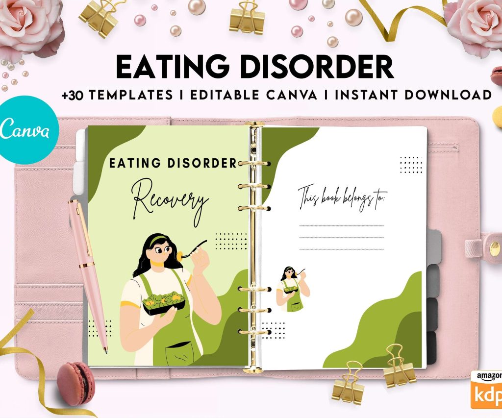 Eating disorder, Anorexia, Bulimia, Canva Editable Templates