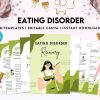 Stress Eating Disorder Eating disorder, Anorexia, Bulimia, Canva Editable Templates