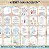Anger Management for Adults, therapy journal , mental health, self care journal, Digital Download PDF file 8,5×11 inch