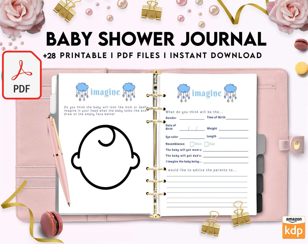 Baby Journal, Baby Shower Journal, Self Care Journal, Mindfulness, Self ...