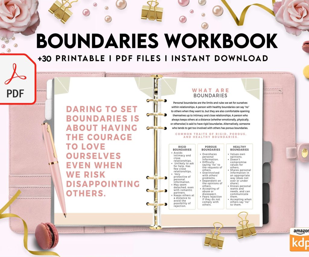 Boundaries workbook, Communicating, PDF file 8,5×11 inch