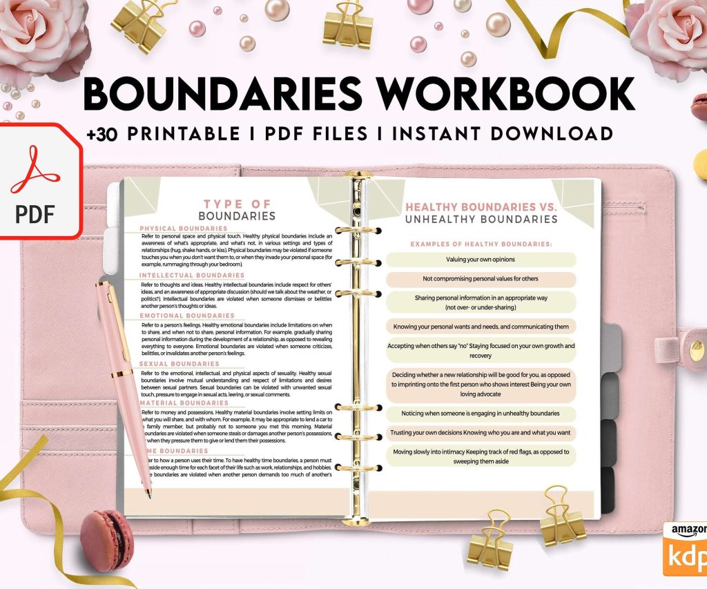 Boundaries workbook, Communicating, PDF file 8,5×11 inch