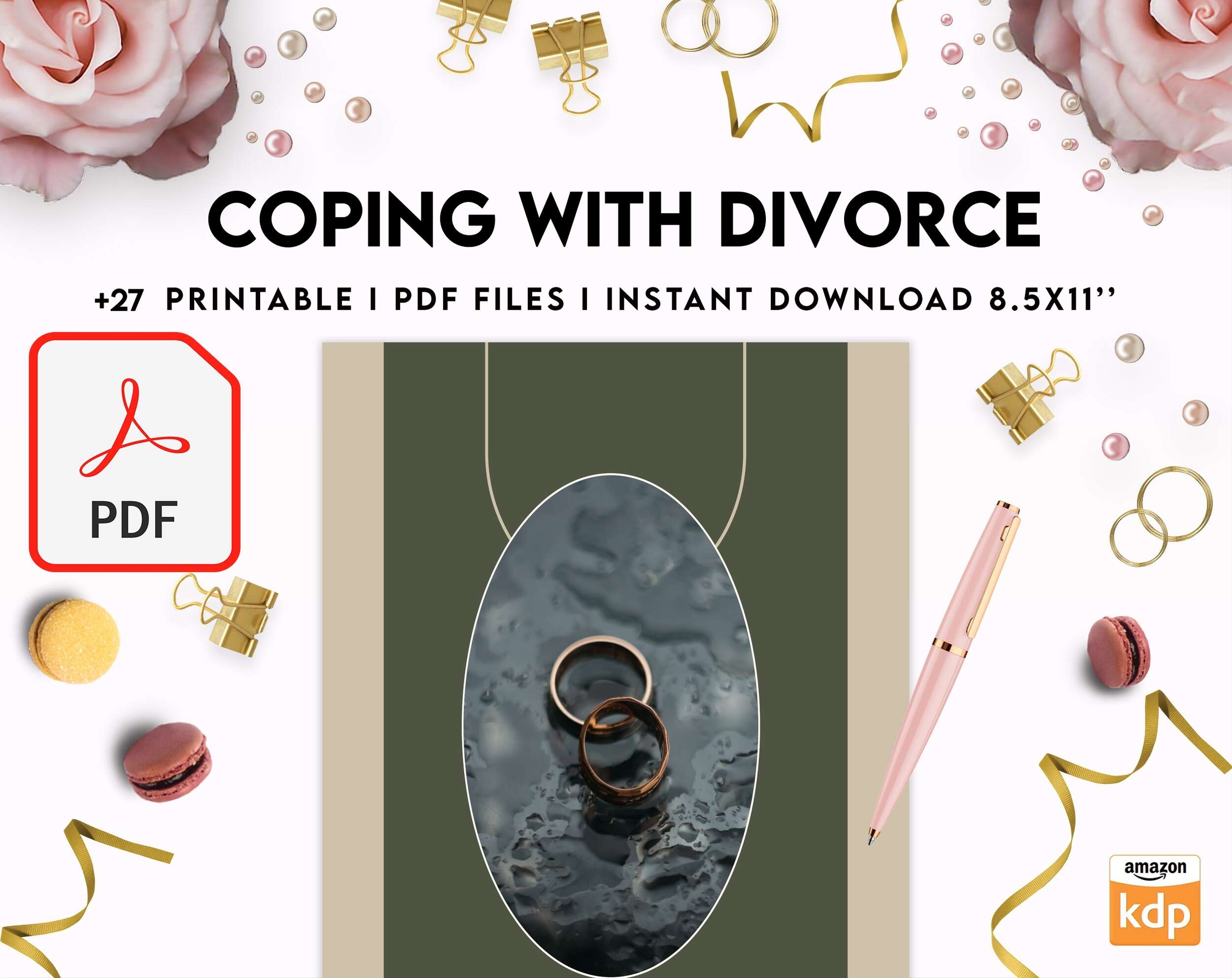 Coping with Divorce for adults, PDF file 8,5×11 inch