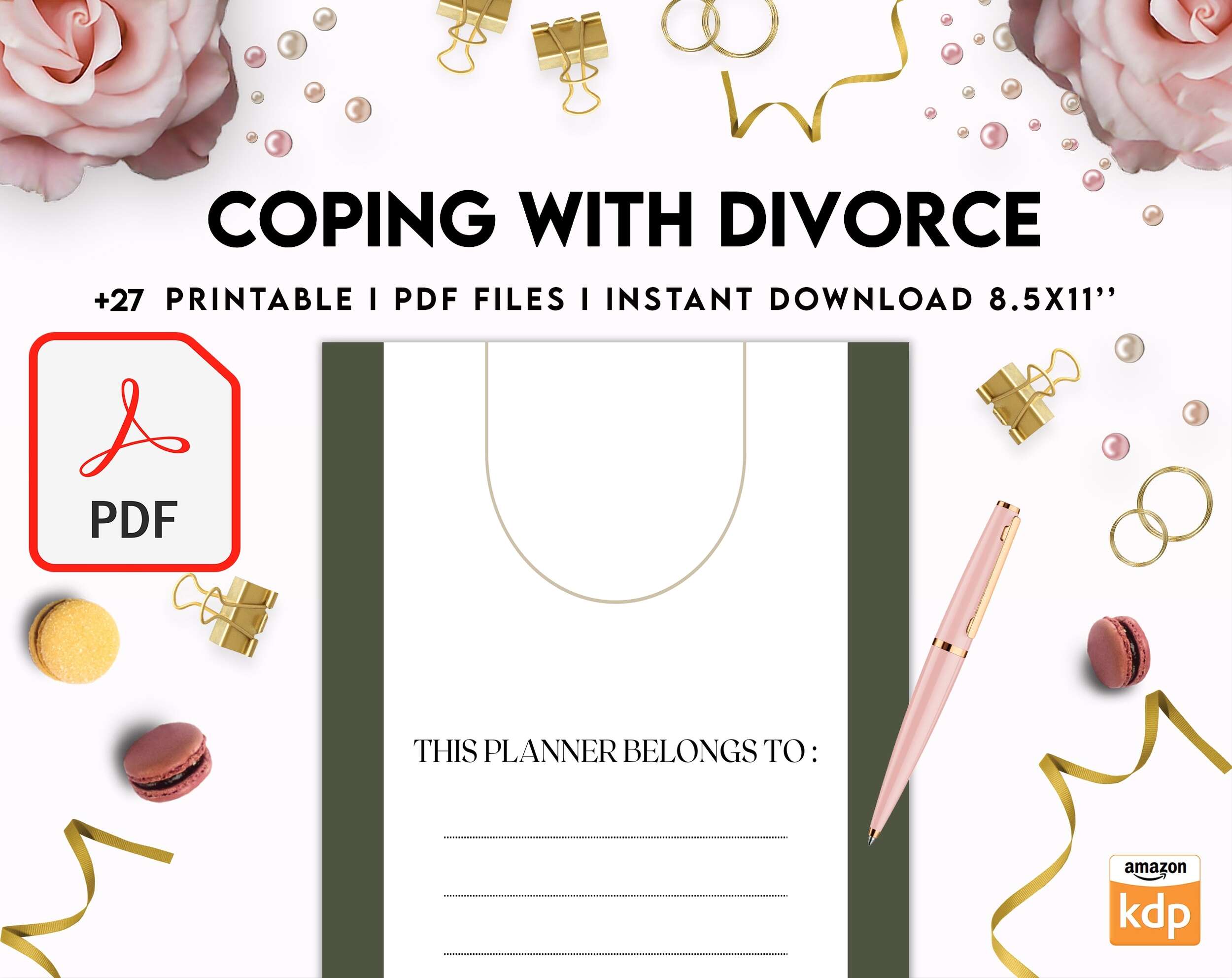 Coping with Divorce for adults, PDF file 8,5×11 inch