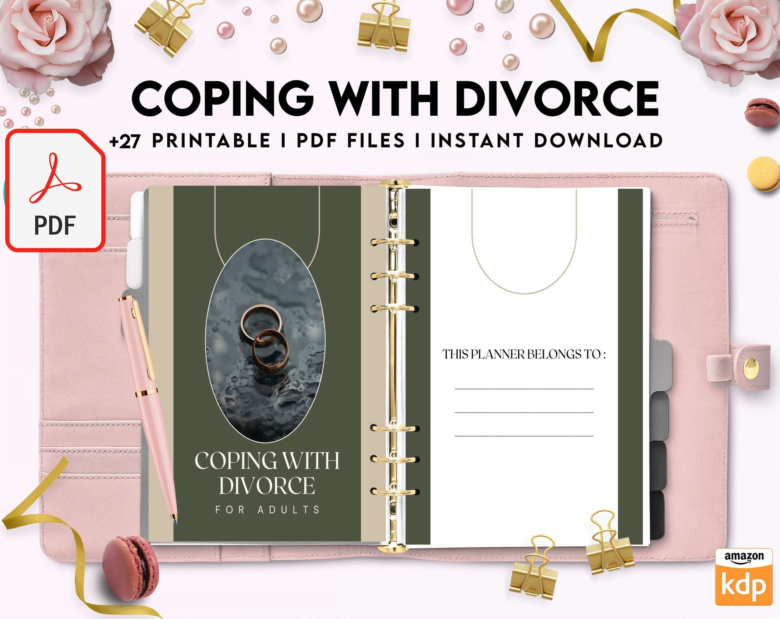 Coping with Divorce for adults, PDF file 8,5×11 inch