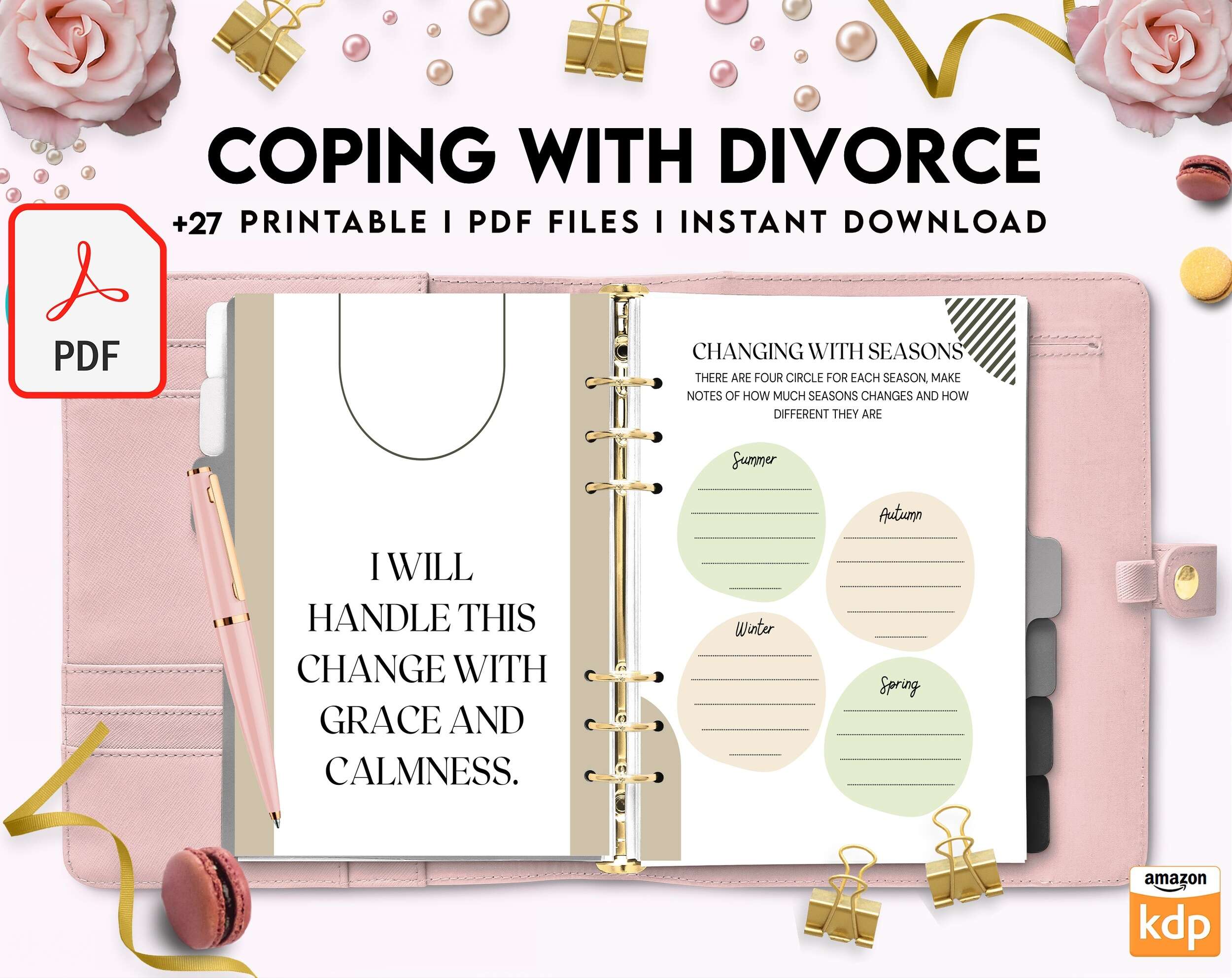 Coping with Divorce for adults, PDF file 8,5×11 inch