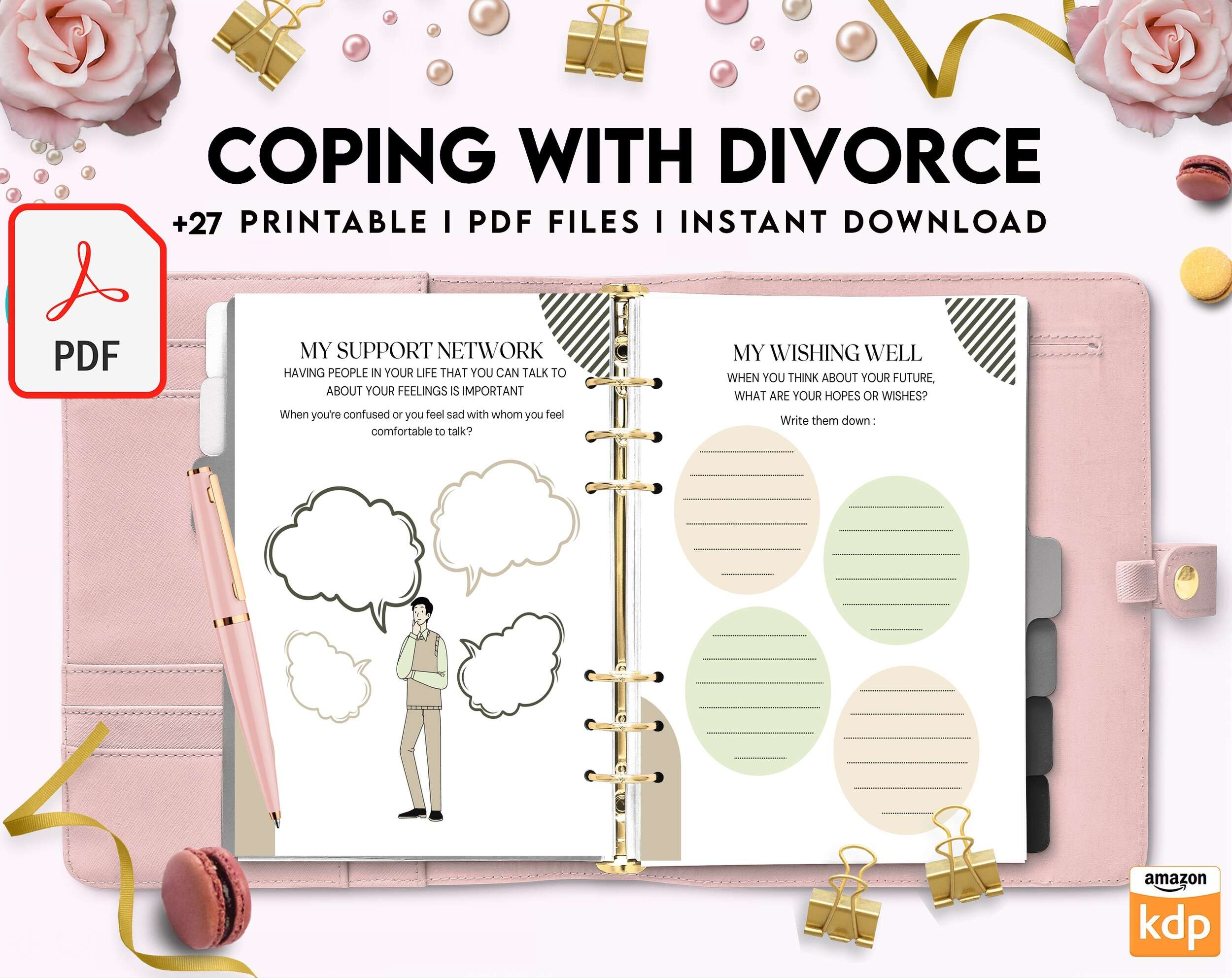 Coping with Divorce for adults, PDF file 8,5×11 inch